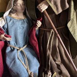 Holy Family Christmas 3 Piece Figurine Set - 36"