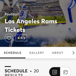 Rams Pre Season Tickets (2)