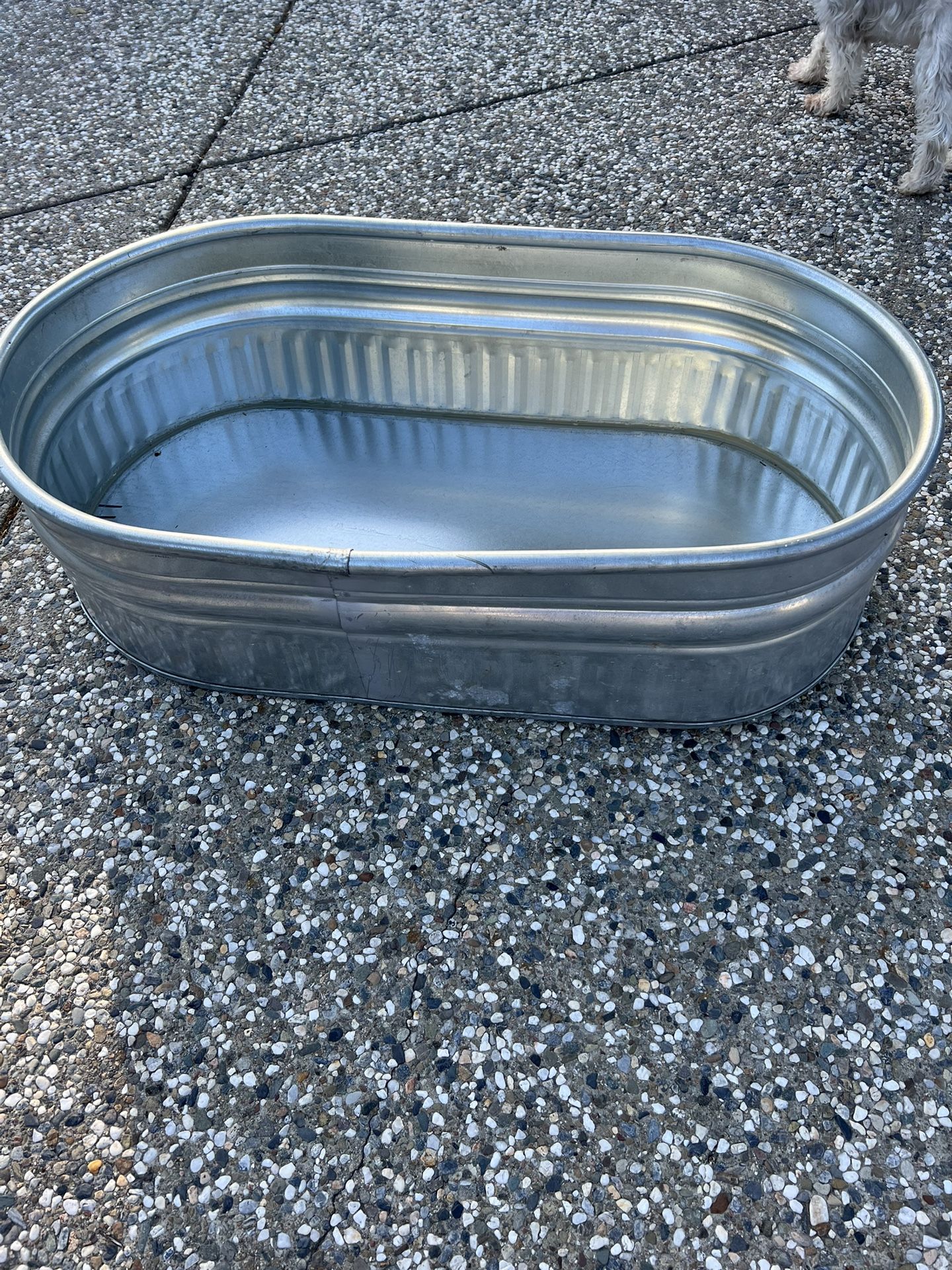 Behlen Country 44 gal. 2-1-4 Galvanized Round End Sheep Stock Tank