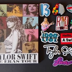 Taylor Swift DIY Bracelet kit+Big Croc Jibbitz And 25 Swift Stickers NEW 