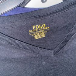 Ralph Lauren Polo V-Neck Men’s T Shirt Size Large Custom Fit ( New ) 