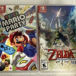$40 Each Mario Party Zelda Skyward Sword Nintendo Switch 