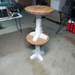 2 Farmstyle End Tables Good For Living Room