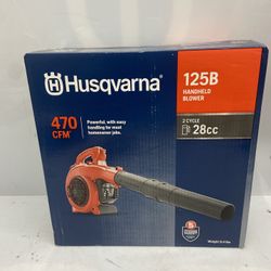 Husqvarna 125B 28-cc 2-cycle 470-CFM 170-MPH Gas Handheld Leaf Blower