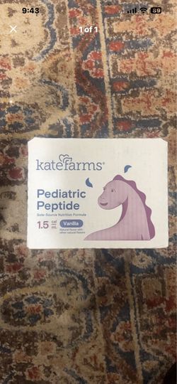 Kate farms pediatric peptide 1.5 vanilla