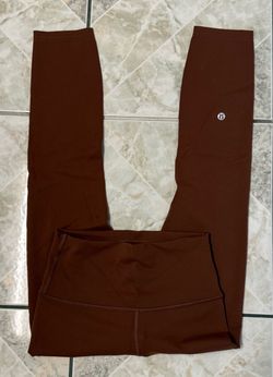 Lululemon Brown High-Waist Leggings with Pockets
