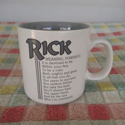 Vintage Papel Freelance Marci G. RICK Personalized Poem Coffee Mug