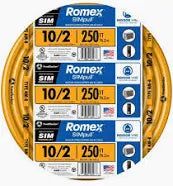 ROMEX 10/2 NM-B CU 10AWG 2 CONDUCTOR W/G - 250' COIL