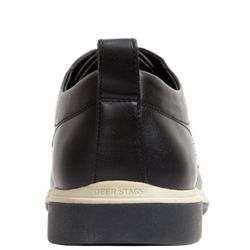 Deer Stags Lisbon Mens S.U.P.R.O. Sock Dress Oxford Shoes Dressy Shoes - Black/Grey - 9 Medium