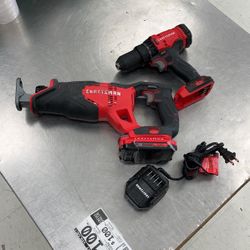 Craftsman 2 Pc Cordless Combo Battery And Charger