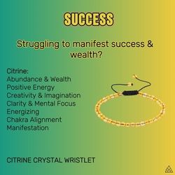 Citrine Crystal Bracelets (new) 