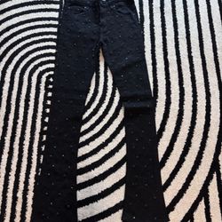 Guapi Black Embellished Denim Shiny Jeans Size 32