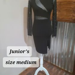 New Black Junior's Dress 