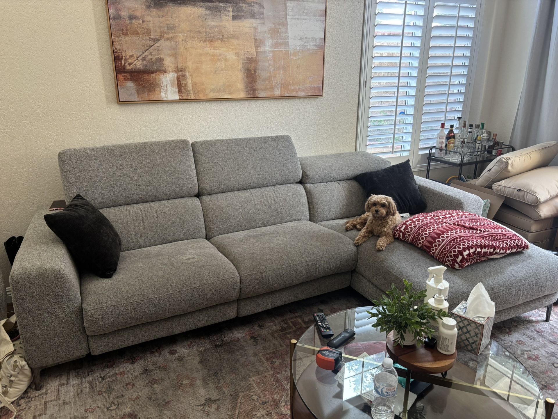 Living Spaces Reclining Couch