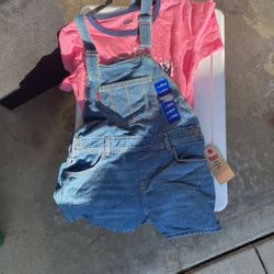 Girls Overall Jeans