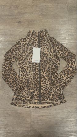 Lululemon Leopard Print Zip-Up Jacket