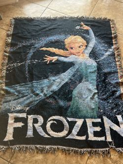 Disney Frozen Tapestry Elsa Throw Blanket 47x57in 