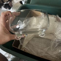 Handblown Crystal Dish
