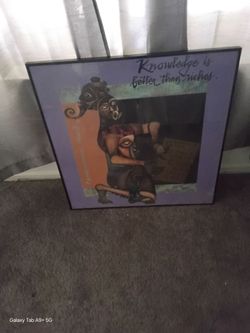 Framed Art Print – Knowledge Is Better Than Riches