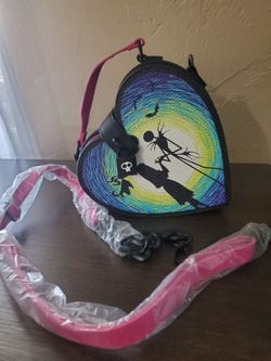 Disney Crossbody Bag - Nightmare Before Christmas Jack and Sally Heart