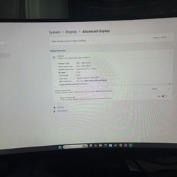 Gaming Monitor Crua 27" Curved