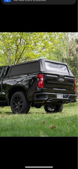 Black Truck Bed Camper Shell Topper (soft top)