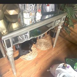 Free Mirror table!!!  Must Pick Up Today 