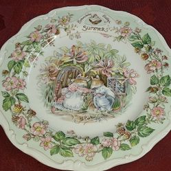 Brambly Hedge Royal Doulton Summer 8 inch Collectable Plate in Fine English China G3D029
