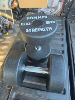 Weight Hammer Strength urethane dumbbells