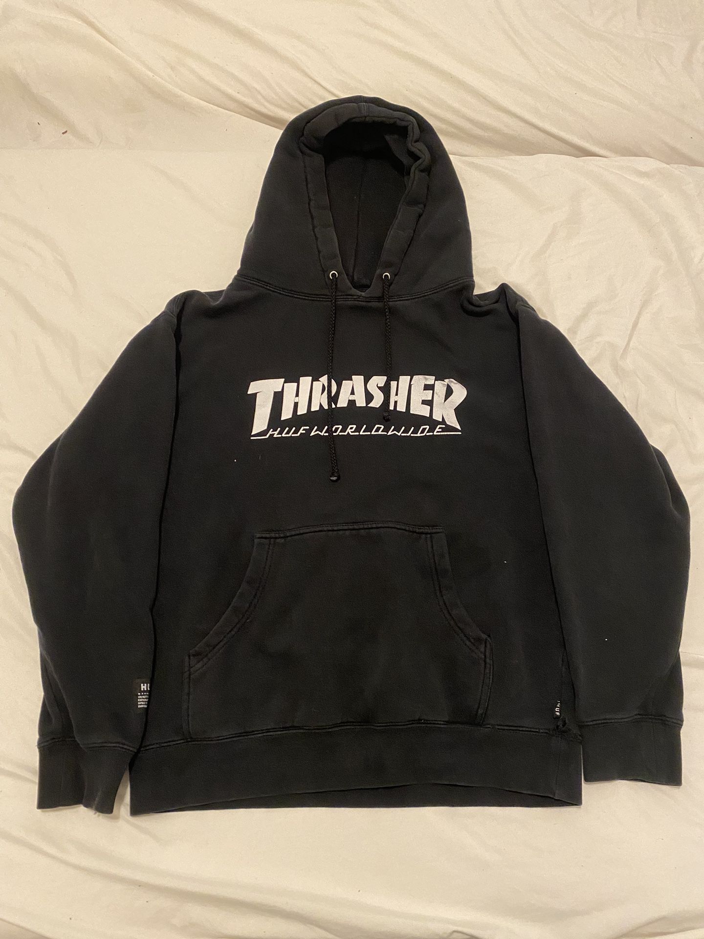 Thrasher X Huf Hoodie S Black Unisex