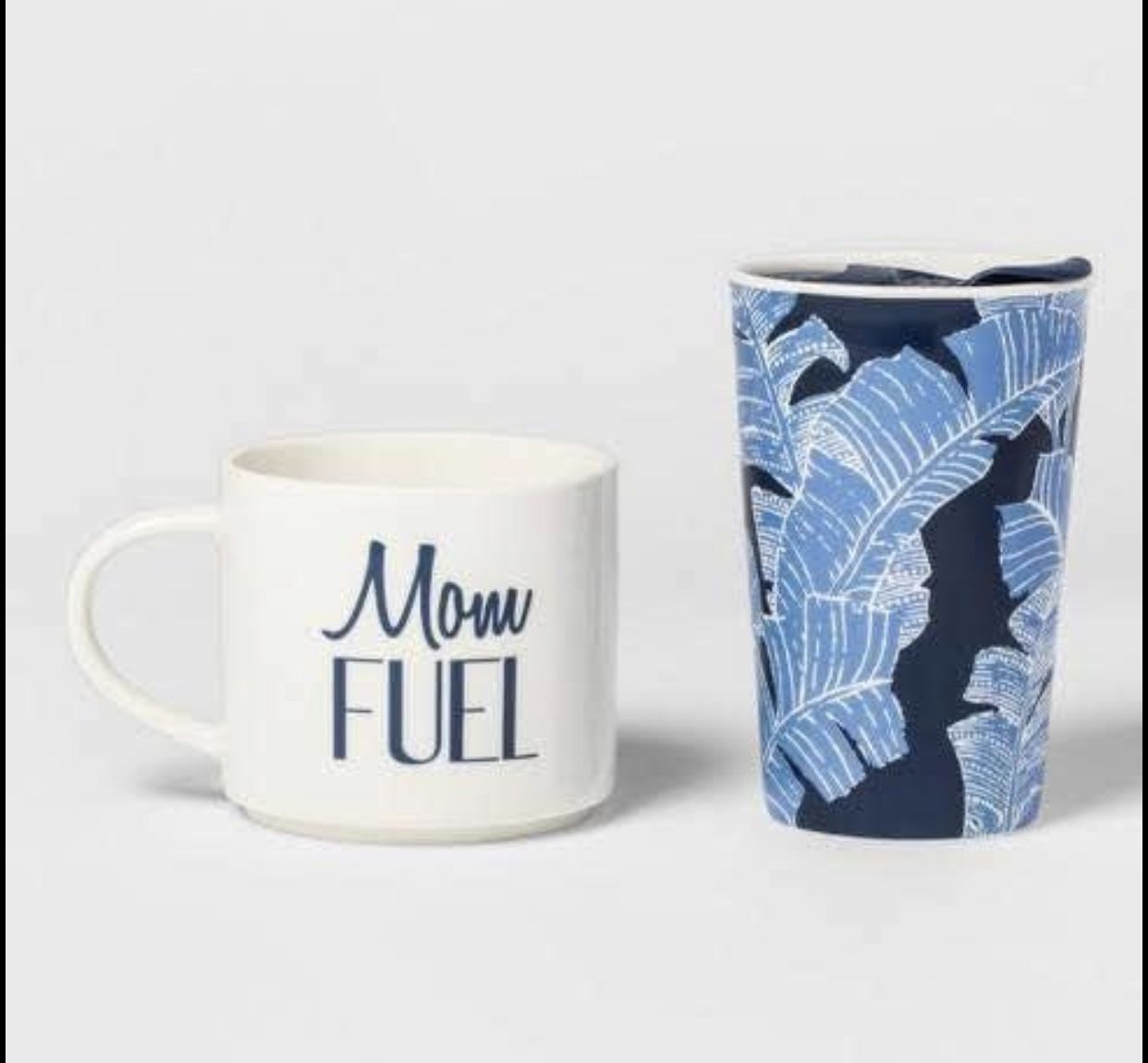 Brand new Mom Fuel Coffee Mug Leaf ๐ Print 2 Pack Coffee Cup