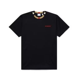 Burberry Jayson Icon Stripe Trim T-Shirt L