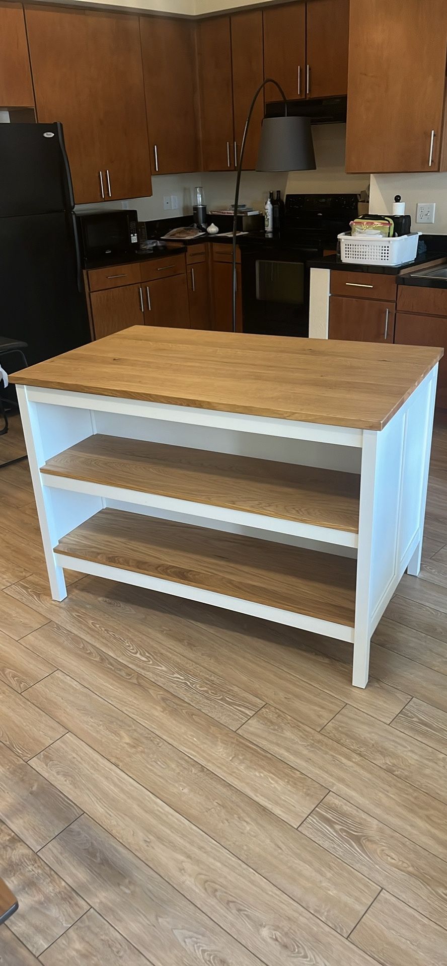 Kitchen Island And 2 Barstools