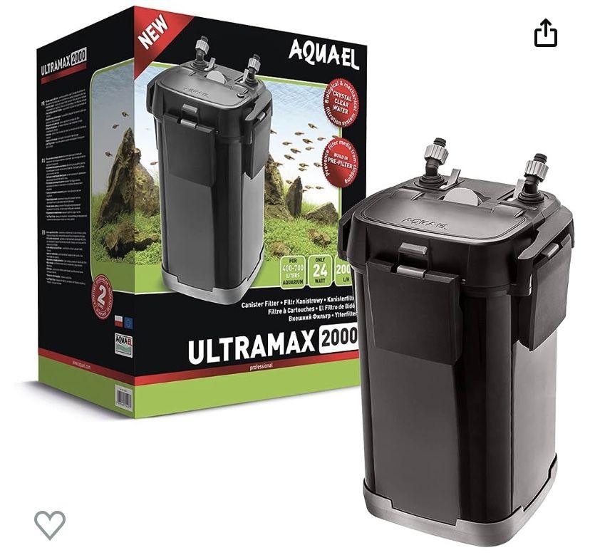 Aquael Ultramax Canister Filter (2000/ 100-185 Gallon)