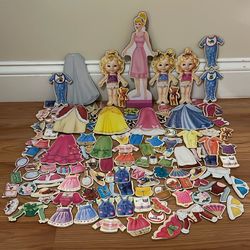 Princess Baby magnet dress up toys 130 Pieces 