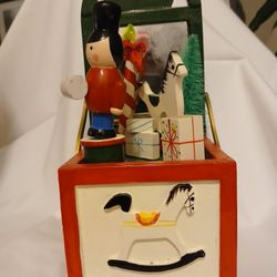 Hand Painted Wooden Music Box