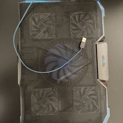 USB Laptop Cooling Pad with 5 Fans – Adjustable Speed