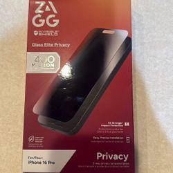16 Pro Privacy Glass Screen Protector 