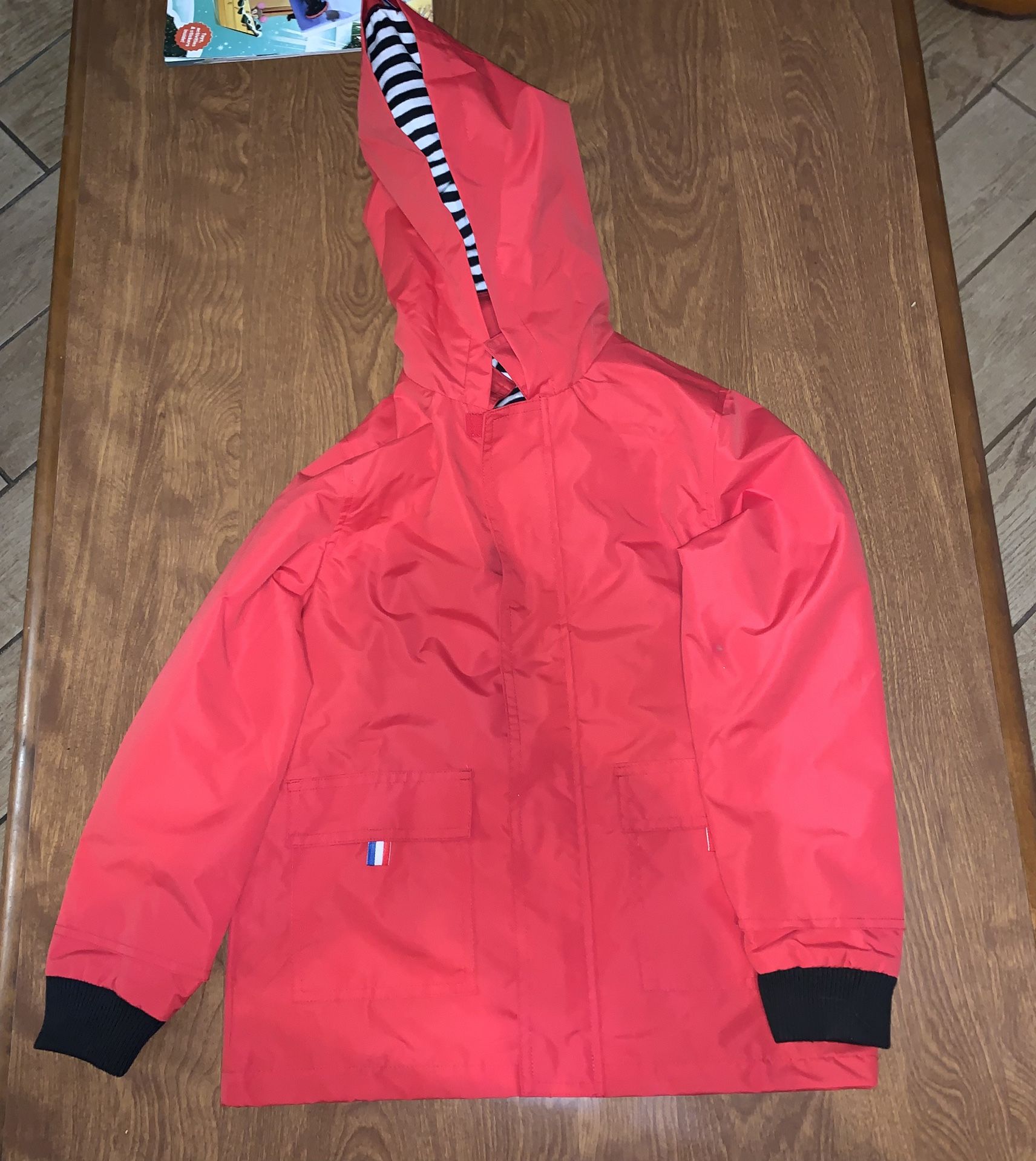 Girls Red Raincoat 7/8