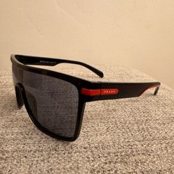 Prada Línea Rosa Black Sunglasses- Glossy