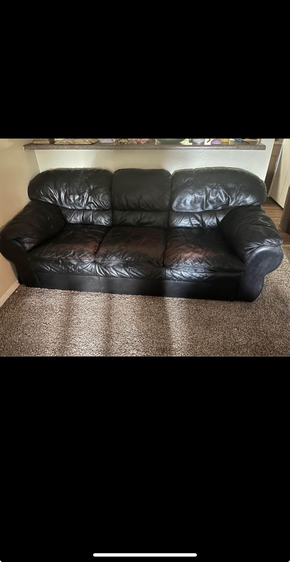 Used Black Sofa