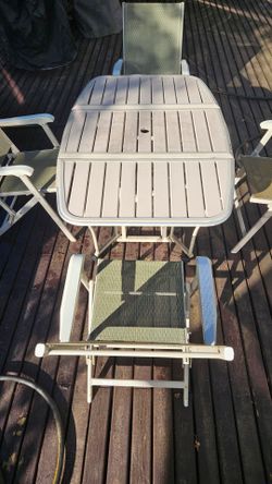 Coleman compact patio table