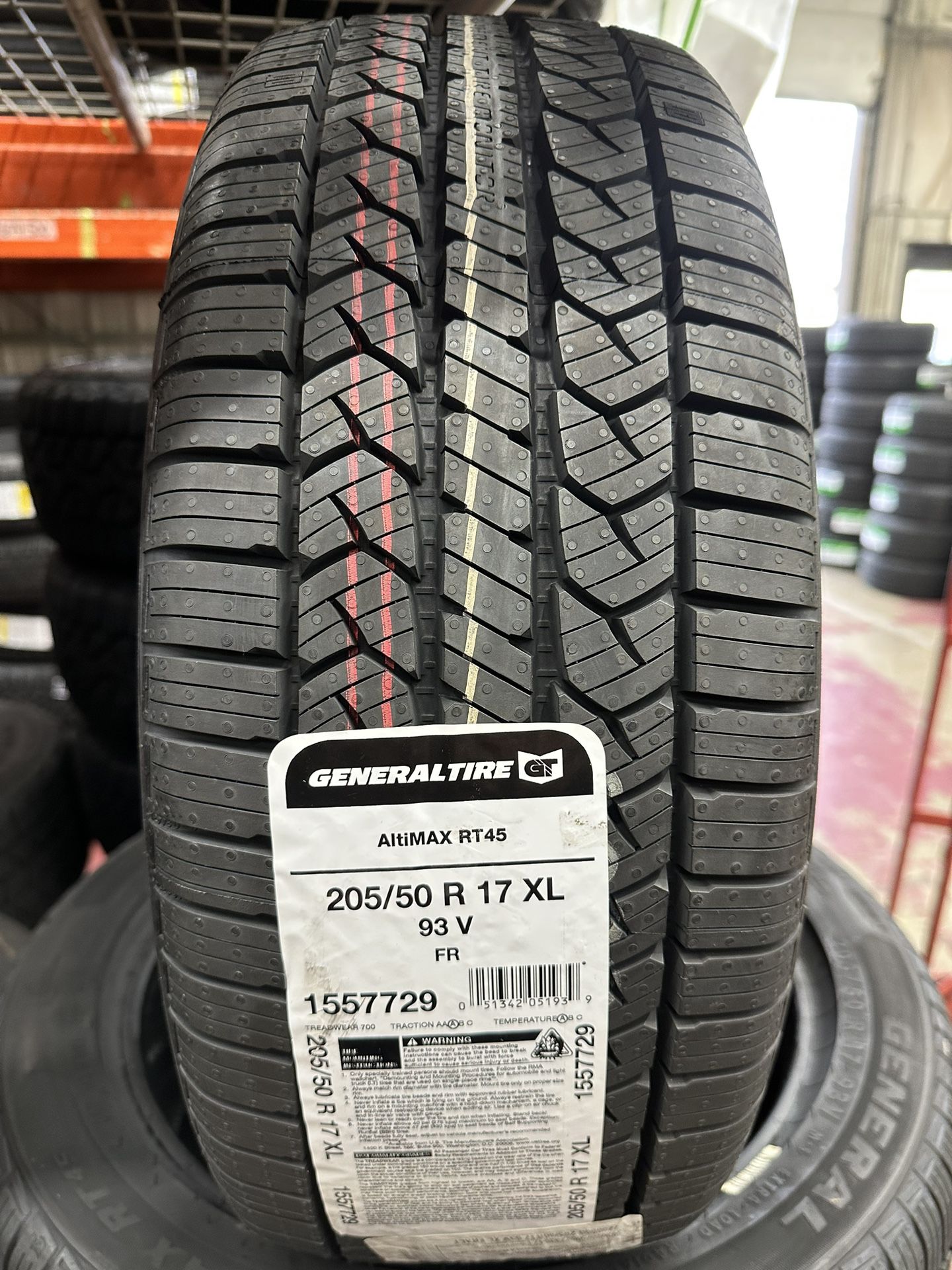 4 New Tires 205/50/17 General Tires for Sale in North Bethesda, MD