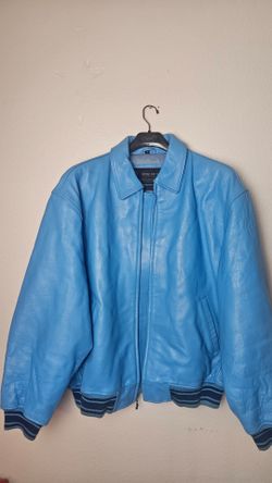 Vintage UB Tuff Electric Blue Genuine Leather Jacket Men’s 3XL
