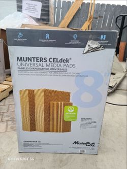 Mastercool 6400 cfm 8" universal rigid media for Evaporative cooler