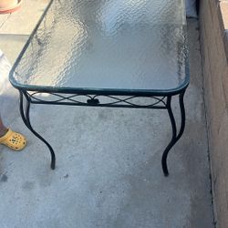 Glass Table Patio