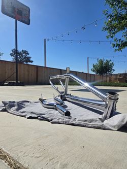 Chromed Haro Bmx Bike Frame