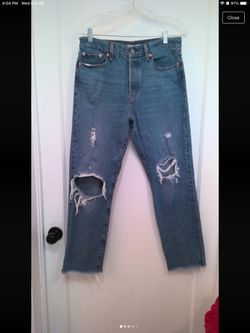 Levi's Distressed High-Rise Jeans