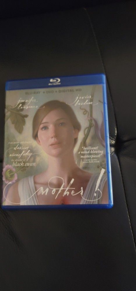$5 BLU RAY MOVIE. MOTHER. BLU RAY / DVD ONLY. NO DIGITAL. $5 OR TRADE FOR A MOVIE TITLE I DO NOT ALREADY OWN.