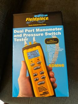 Fieldpiece SDMN6 Dual Port Manometer and Pressure Switch Tester